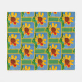 Couverture Polaire Tournesol "Art by Kids" (Devant (Horizontal))