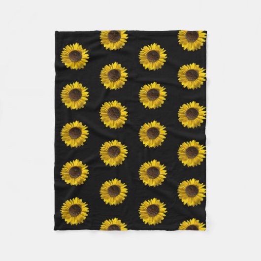 Couverture Polaire Tournesol blanc (Devant)