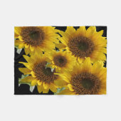 Couverture Polaire Tournesol blanc (Devant (Horizontal))