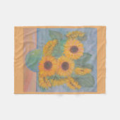 Couverture Polaire Tournesol doux (Devant (Horizontal))