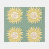 Couverture Polaire Tournesol géant (Devant (Horizontal))