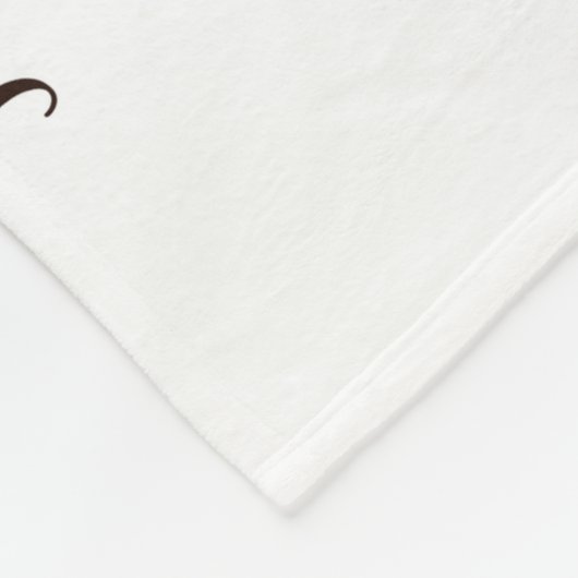 Couverture Polaire Tournesol personnalisé Blanche mensuelle (Coin)