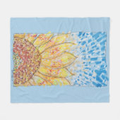 Couverture Polaire Tournesol Radiant Bloom (Devant (Horizontal))