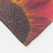 Couverture Polaire Tournesol rouge rouillé (Coin)