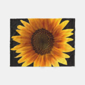 Couverture Polaire Tournesol rustique d'automne (Devant (Horizontal))