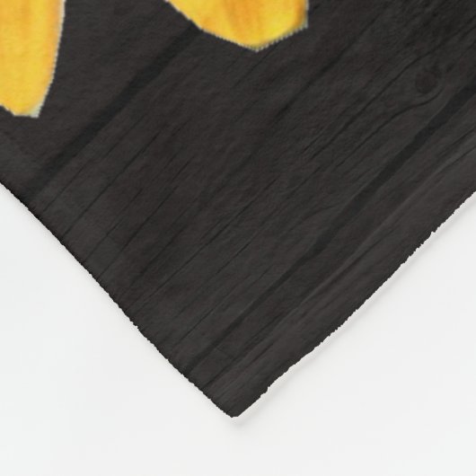 Couverture Polaire Tournesol rustique d'automne (Coin)