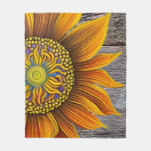 Couverture Polaire Tournesol rustique sur la Barre (Devant)