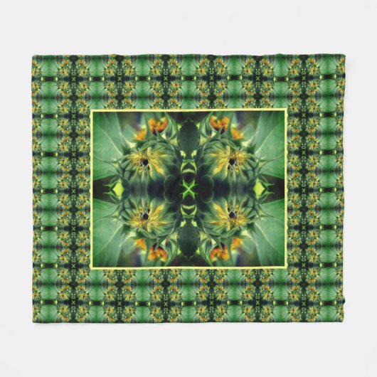 Couverture Polaire Tournesol se dépliant Abstrait (Devant (Horizontal))