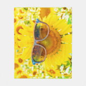Couverture Polaire Tournesol Shades Chic (Devant)