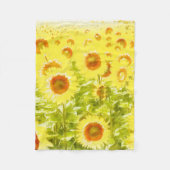 Couverture Polaire tournesols (Devant)