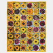 Couverture Polaire Tournesols attrape-neige (Devant)