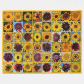 Couverture Polaire Tournesols attrape-neige (Devant (Horizontal))