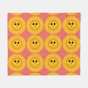 Couverture Polaire Tournesols de sourire
