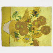 Couverture Polaire Tournesols par Vincent van Gogh (Devant (Horizontal))