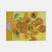 Couverture Polaire Tournesols, Vincent van Gogh, 1889 (Devant (Horizontal))
