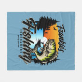 Couverture Polaire Tournoi de pêche personnalisé Truite pêcheur (Devant (Horizontal))
