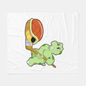 Couverture Polaire Tourterelle Hockey sur glace Canne de hockey sur g (Devant (Horizontal))