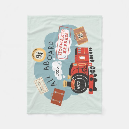 Couverture Polaire Tous à bord de l'Express Hogwarts (Devant)