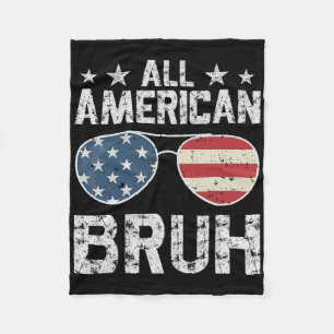 Couverture Polaire Tous les Américains 4 juillet Boy