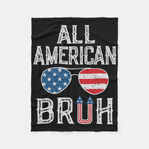 Couverture Polaire Tous les Américains 4 juillet garçons Ados patriot
