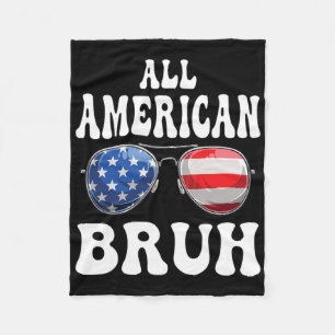 Couverture Polaire Tous les américains 4 juillet garçons enfants Twee