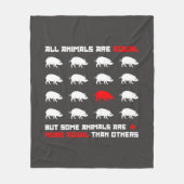 Couverture Polaire Tous les animaux sont égaux 2 (Devant)