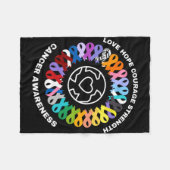 Couverture Polaire Tous les cancers comptent pour la sensibilisation (Devant (Horizontal))