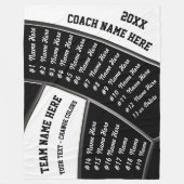 Couverture Polaire TOUS Les Joueurs Black White Volleyball Cadeaux En (Devant)