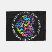 Couverture Polaire Tous les problèmes de cancer, la sensibilisation C (Devant (Horizontal))