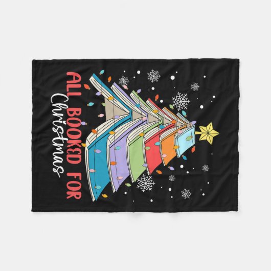 Couverture Polaire Tous Réservés Pour Noël Livre Arbre de Noël Lumièr (Devant (Horizontal))