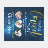 Couverture Polaire Tout Anniversaire Romantique Collage photo (Devant (Horizontal))