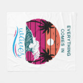 Couverture Polaire Tout arrive par vagues (Devant (Horizontal))