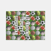 Couverture Polaire Tout autour du superstar de sports (Devant (Horizontal))