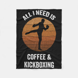Couverture Polaire Tout ce dont j'ai besoin, c'est de café et de kick