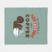 Couverture Polaire Tout ce dont vous avez besoin, c'est de l'amour et (Devant (Horizontal))