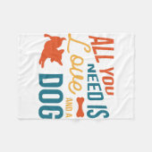 Couverture Polaire Tout Ce Dont Vous Avez Besoin Est L'Amour Et Un Ch (Devant (Horizontal))