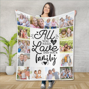 Couverture Polaire Tout ce dont vous avez besoin est l'amour et votre