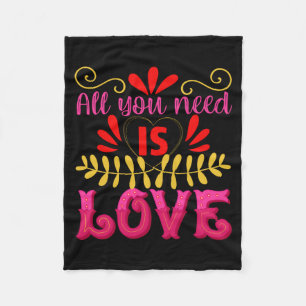 Couverture Polaire Tout ce dont vous avez besoin et l'amour