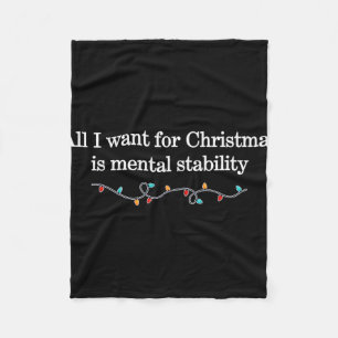Couverture Polaire Tout ce que je veux pour Noël, c'est la stabilité
