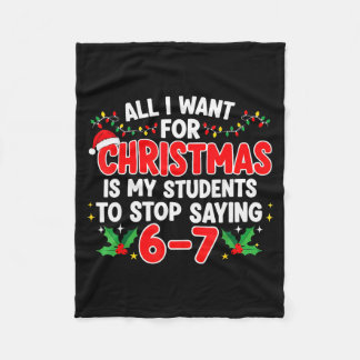 Couverture Polaire Tout ce que je veux pour Noël, c'est que mes élève