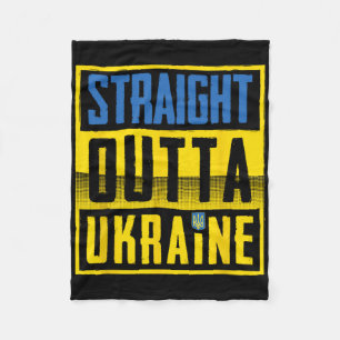 Couverture Polaire Tout droit sortie d'Ukraine Drapeau ukrainien Ukra