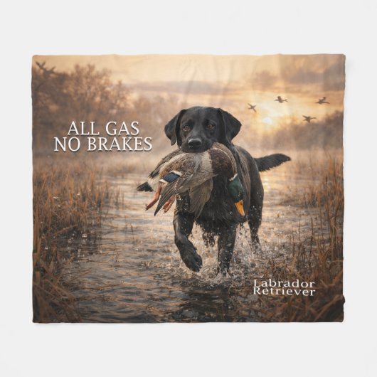 Couverture Polaire Tout Gaz Pas de Freins Black Lab (Devant (Horizontal))