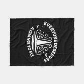 Couverture Polaire Tout Le Monde Mérite Une Chance De Voler Sorcière (Devant (Horizontal))