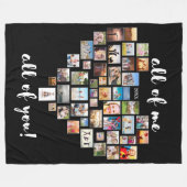 Couverture Polaire Tout moi aime vous tous Collage Coeur (Devant (Horizontal))