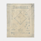 Couverture Polaire Tout sur le jeu - Baseball (Devant)