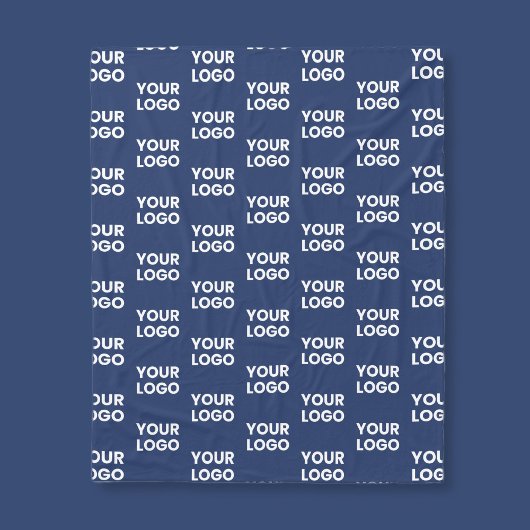 Couverture Polaire Toute image ou logo commercial modifiable Dark Nav