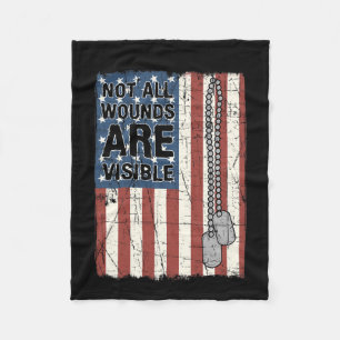 Couverture Polaire Toutes Les Blessures Ne Sont Pas Visibles Ptsd Cit