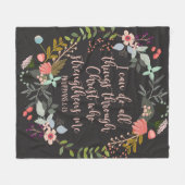 Couverture Polaire Toutes les choses à travers Christ Philippiens Bib (Devant (Horizontal))