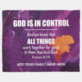 Couverture Polaire TOUTES LES CHOSES FONCTIONNENT ENSEMBLE Nom de fam (Devant (Horizontal))
