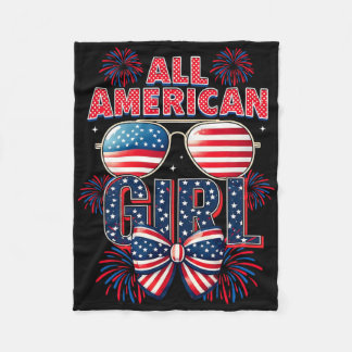 Couverture Polaire Toutes les filles américaines 4 juillet Coquette B